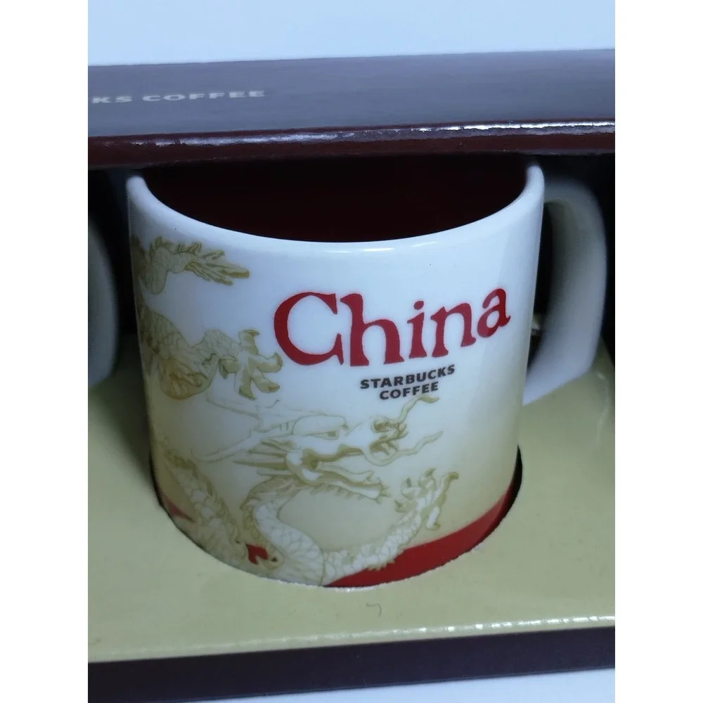 Starbucks Set Of Two China Demitasse Espresso‎ Cups 3 Fl Oz